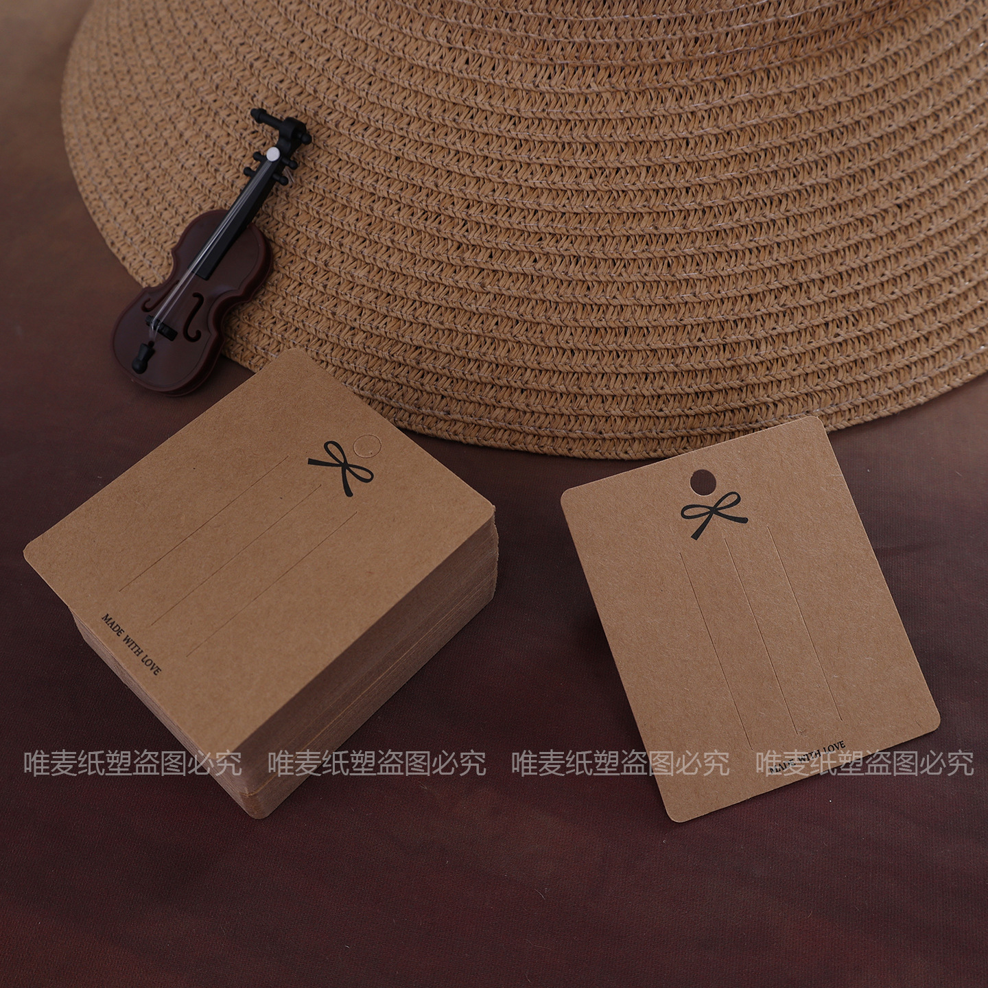 Clips de cabello kraft coreano negro clip de cabello cartón papel OPP bolsa cartón accesorios DIY hechos a mano al por mayor