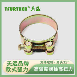 欧式强力喉箍加强喉箍排气管喉箍管夹液压机器卡箍天远卡箍跨境热