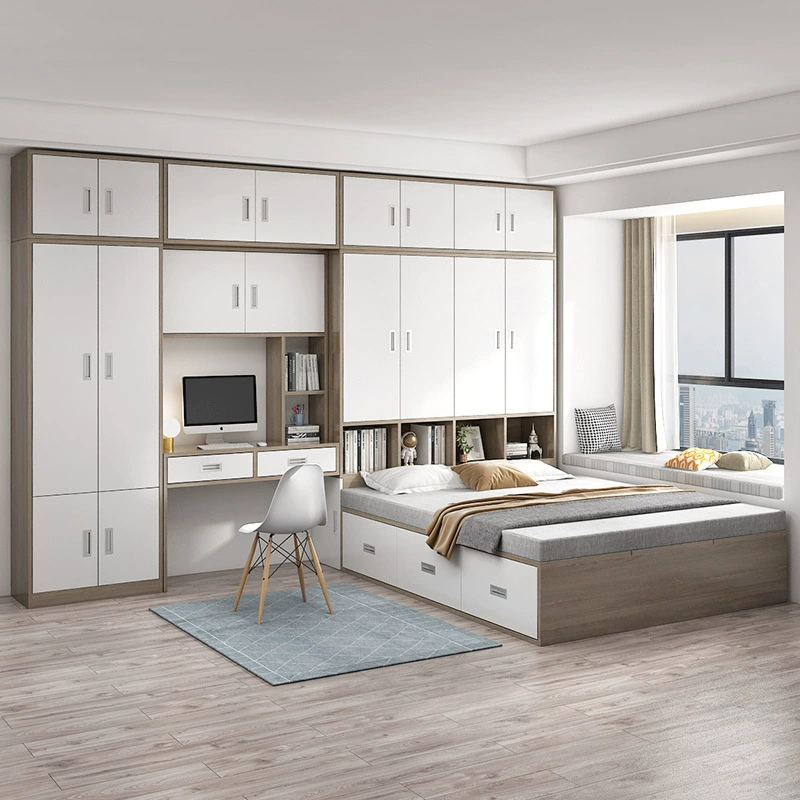Шкаф-кровать татами, многофункциональная детская кровать, комбинированный шкаф, домашний простой гардероб, кровать из цельного дерева, шкаф, встроенная кровать