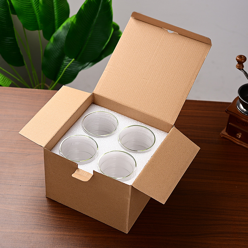 Juego de vasos de vidrio de doble capa con hilo, taza de café con aislamiento térmico de borosilicato, taza de leche de gran capacidad para el hogar, fabricante de tazas de agua