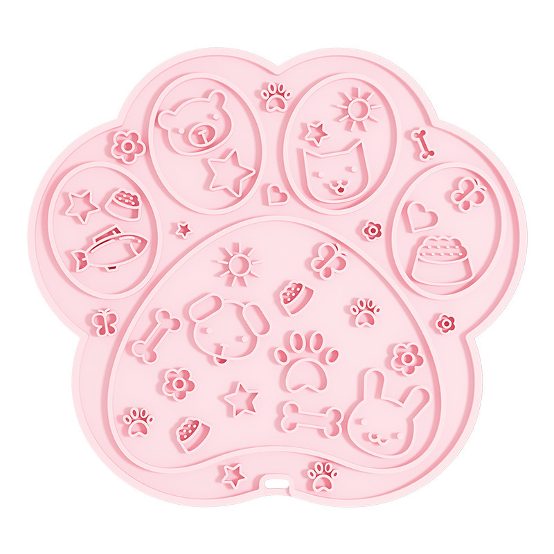 개 발톱 핥기 패드 [핑크]]