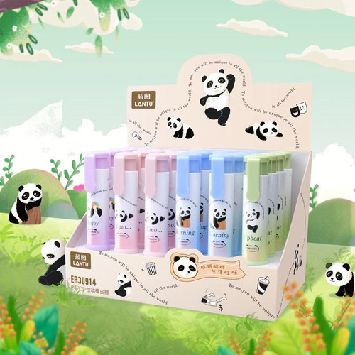 Blueprint press eraser press eraser new primary school student cute eraser automatic pen correction eraser