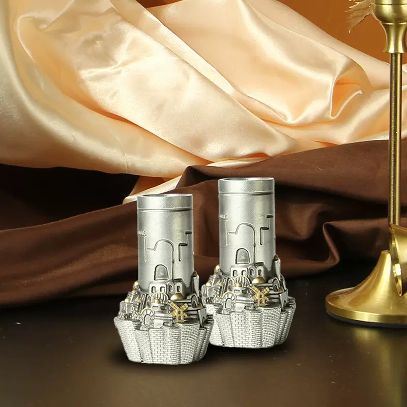 以色列哈沙奈拉餐具礼品套装烛台圣杯 亚马逊工艺品摆件耶路撒冷