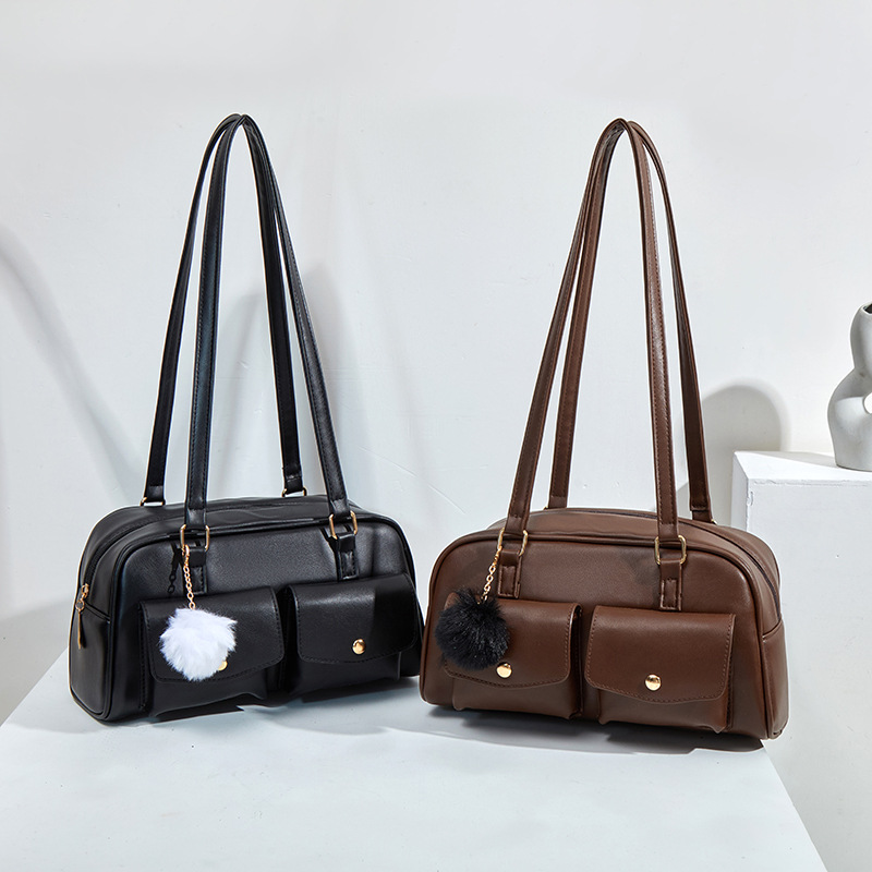Bolsa de cámara de peludo popular de este año 2025 bolso de hombro caliente de Amazon bolso de bolos de lujo ligero