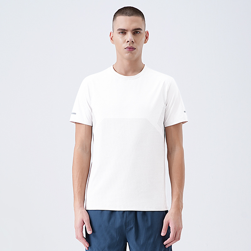Camiseta deportiva para hombre 2025 verano nuevo estilo de secado rápido transpirable deportes de manga corta para hombre para correr fitness tops deportivos