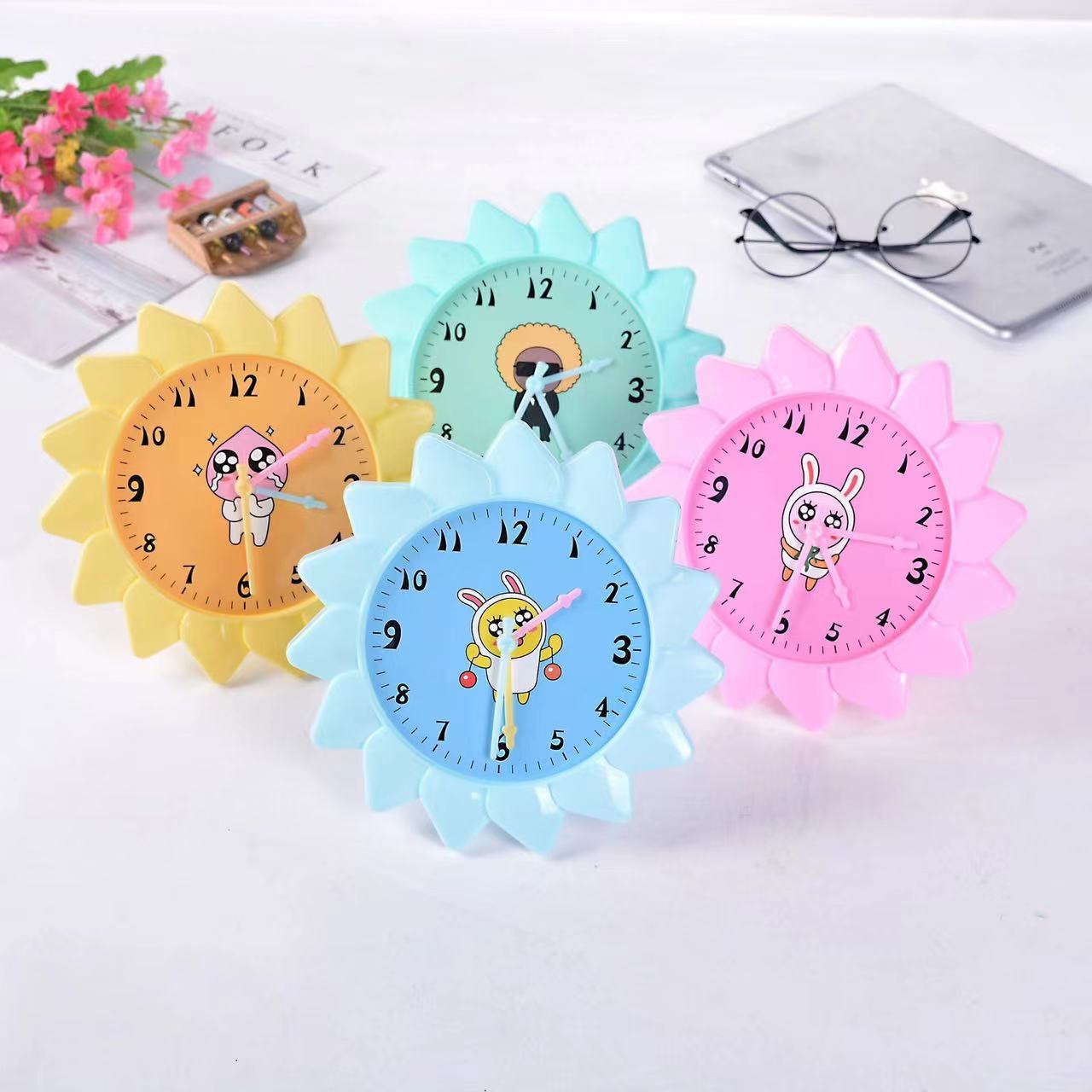 Reloj infantil modelo de ayuda de enseñanza 24 horas de tres agujas de enlace para estudiantes de primaria para reconocer el tiempo aprendiz
