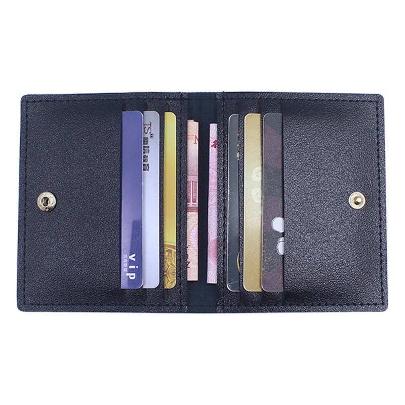 Titular de la tarjeta de las mujeres ultrafino pequeño banco titular de la tarjeta de identificación Licencia de Conducir billetera de los hombres titular de la tarjeta multi-Tarjeta delgada simple