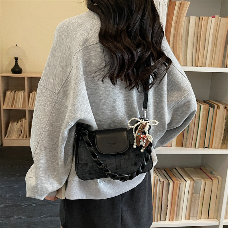 Retro bolso pequeño para mujeres 2026 nueva moda de hombro simple bolso de mochila diaria de textura nicho bolso de mano image 4