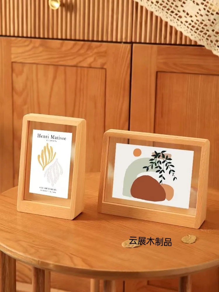梯形相框榉木实木梯形相框批发6寸7寸8寸木质底座7寸木制摆台-阿里巴巴