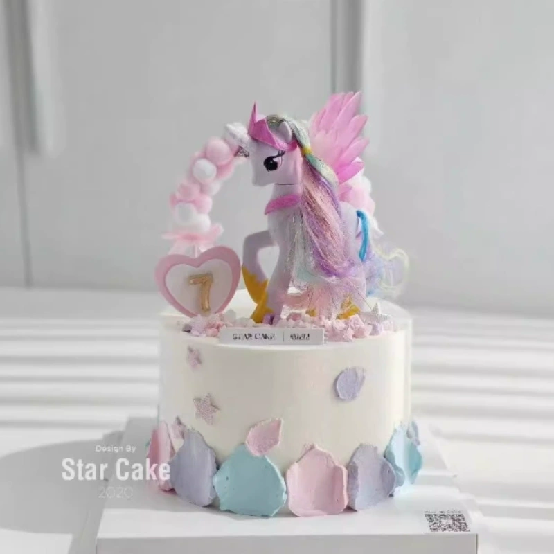 Pony, rainbow dessert castle, Birthday gift, dress up