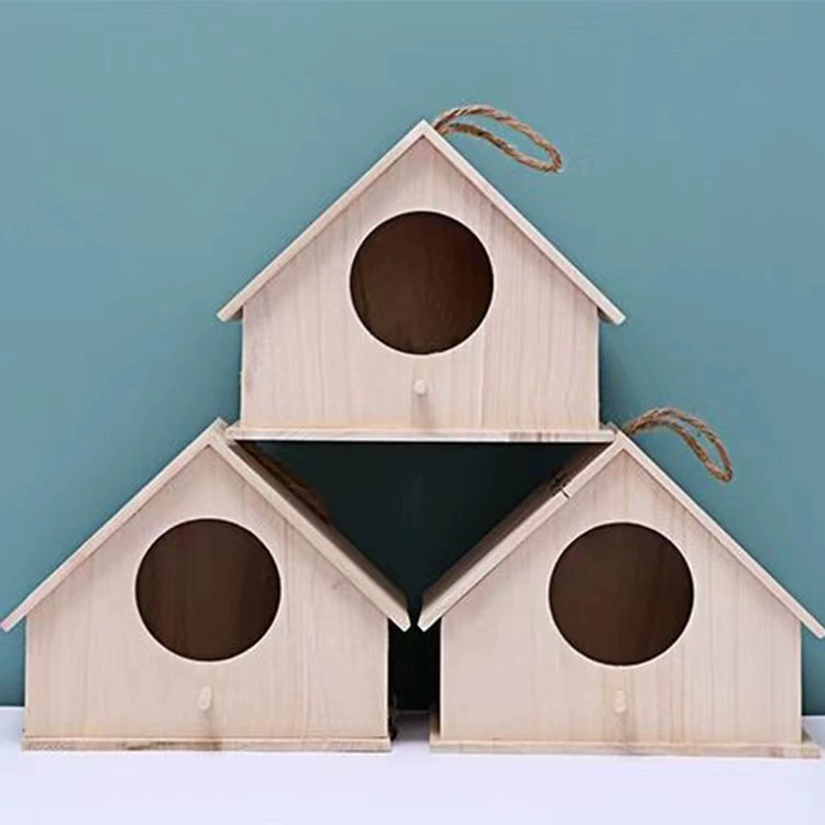 Птичье гнездо коробка для Разведения Попугаев подвесное гнездо клетка для птиц из цельного дерева открытый Птичий дом Птичье гнездо украшение домоводство Птичье гнездо