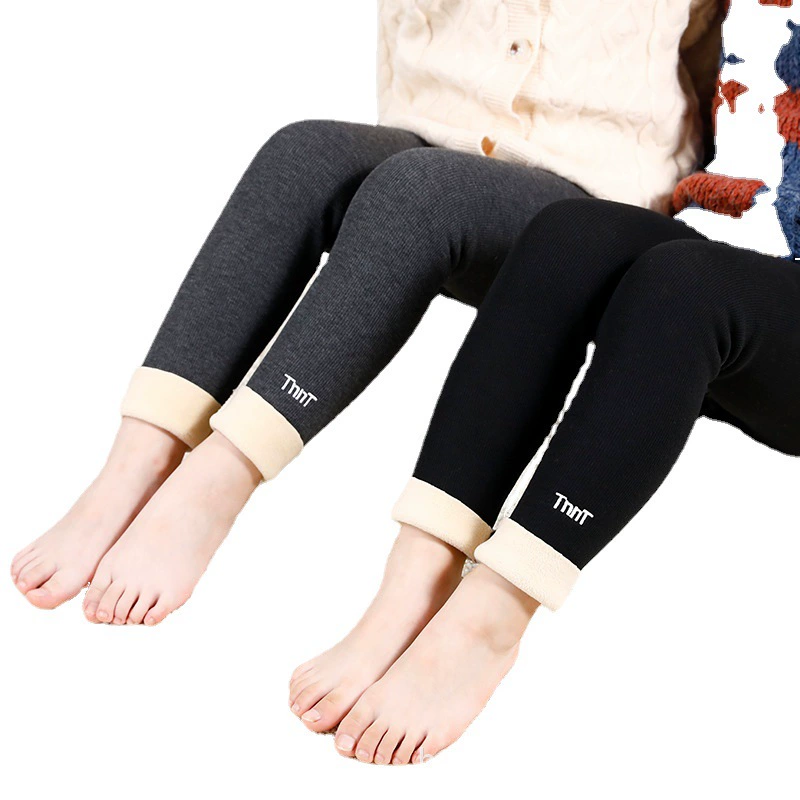 Теплые лосины, брюки, пуховик, для подростков, Slim Fit, высокая талия