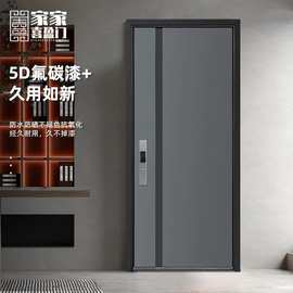 甲级防盗门保温岩棉防火门家用智能进户门新款简约高端防火三号