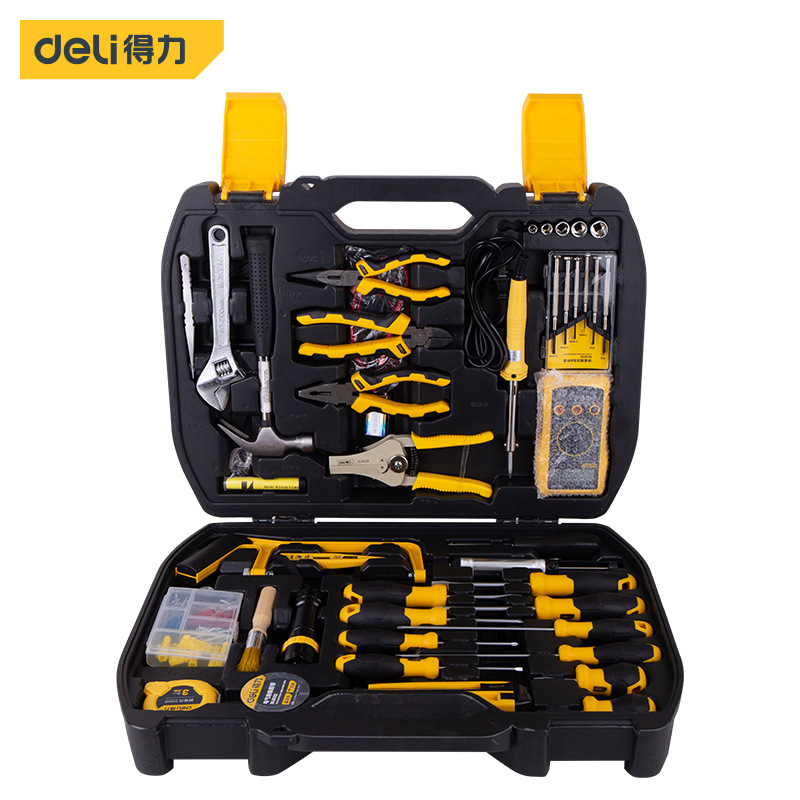 得力五金家用全套多功能家庭组合日常118件综合维修组套工具5968