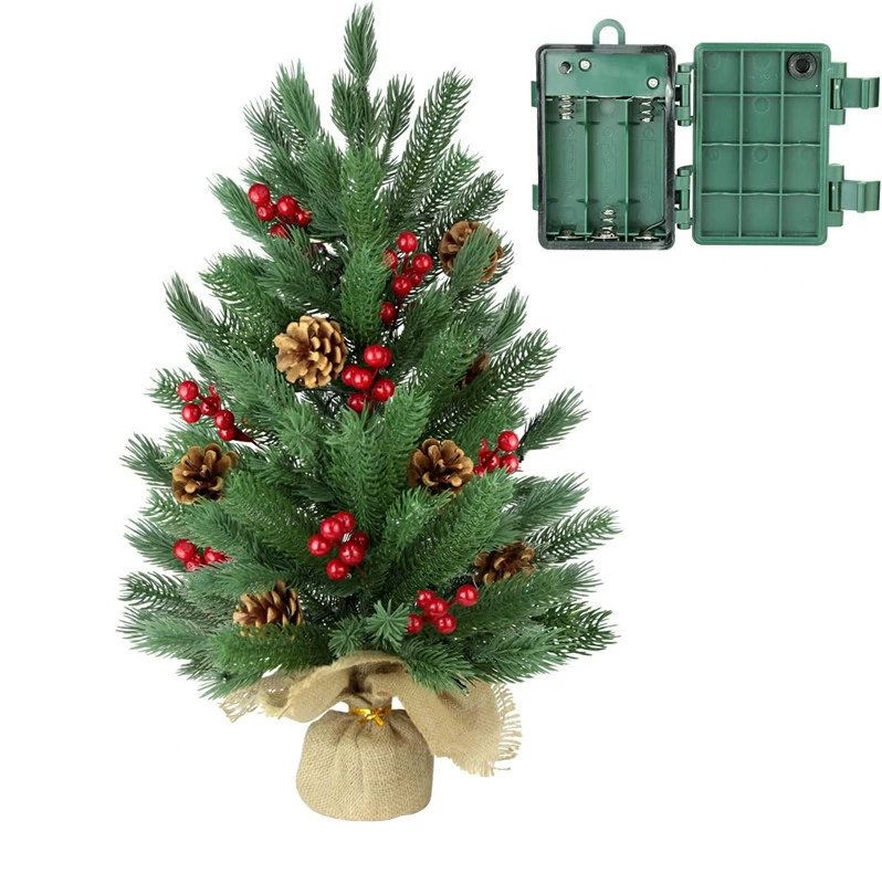 Прямые поставки с фабрики: бестселлер Amazon, 60-сантиметровая настольная миниатюрная елка из ПЭ, рождественское украшение