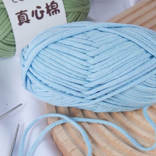 50g Genuine Cotton Filling Cotton, Hollow Cotton Yarn for Handmade DIY Projects – Thick Yarn for Bags, Cushions, and Fabric Strips