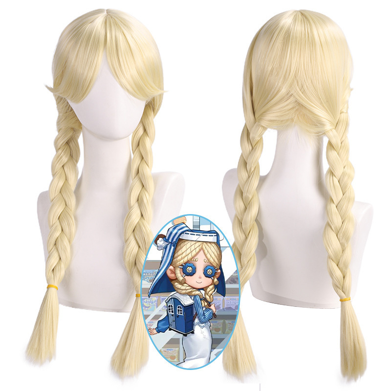 Yanting Identity V X Lawson Collaboration Toy Merchant Cosplay Wig Annie Lester Cosplay Double Braids Yanting Identity V X Lawson Collaboration Toy Merchant Cosplay Wig Annie Lester Cosplay Double Braids