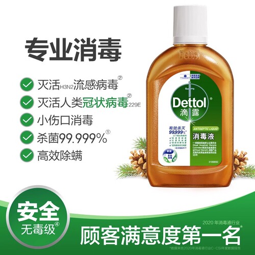 Dettol/Dettol disinfectant 250ml household sterilization water household clothing sterilization and mite removal official