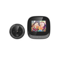 2.4inch 内蔵リチウム電池、内蔵メモリ、高解像度スマートキャットアイ、写真撮影機能付き電子ビデオドアベル、監視と盗難防止