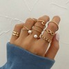 Ring from pearl, retro set