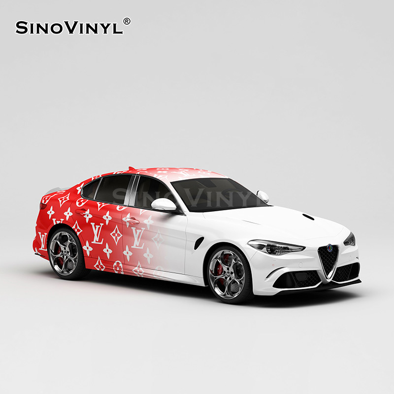 Gradiente LV blanco y rojo