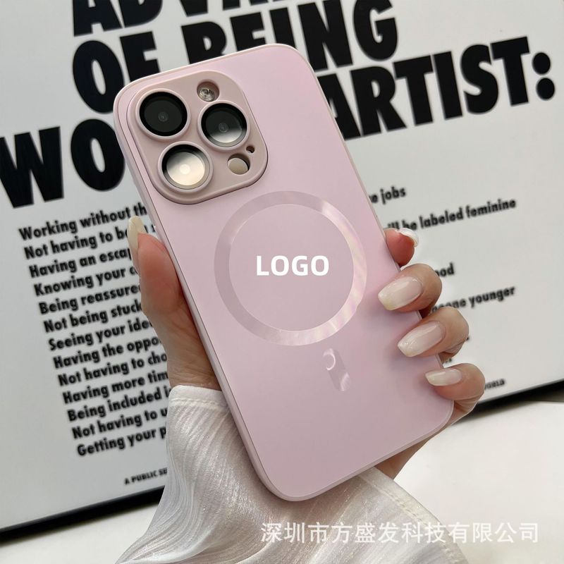 iPhone17promax用ケース、磁気吸着AGナノマット肌触りレンズフィルム、Apple16保護ケース|undefined