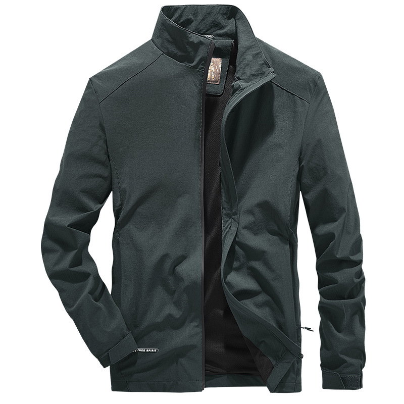 Herrenbekleidung Papas Frühlingsjacke für Männer mittleren und älteren Alters, lässige Oberteile für ältere Menschen, lockere Frühlings- und Herbstjacken für Männer mittleren Alters_voghion.com