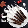 Creative Anti Wood Hands Stainless Steel Western Kids, Skin Skin Drink with Cup Mooncake Cake Cake Small Gift Tableware