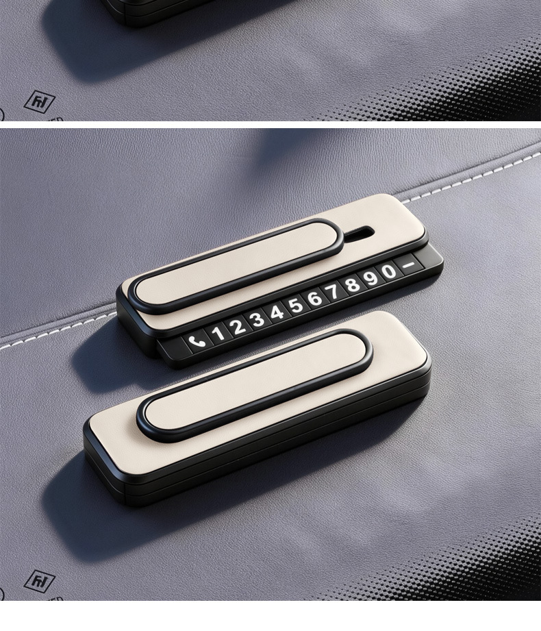 Suitable for Ideal Temporary Parking Number Plates for Ideal One/L6/L7/L8/L9, Practical Interior Moving Car Phone Number Plate