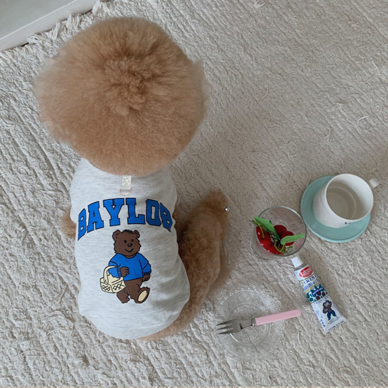 大きい犬のペットの親子服の秋冬のコーキの猫のテディの服の用品の法斗は熊の犬の韓国版の絨毯の服より|undefined