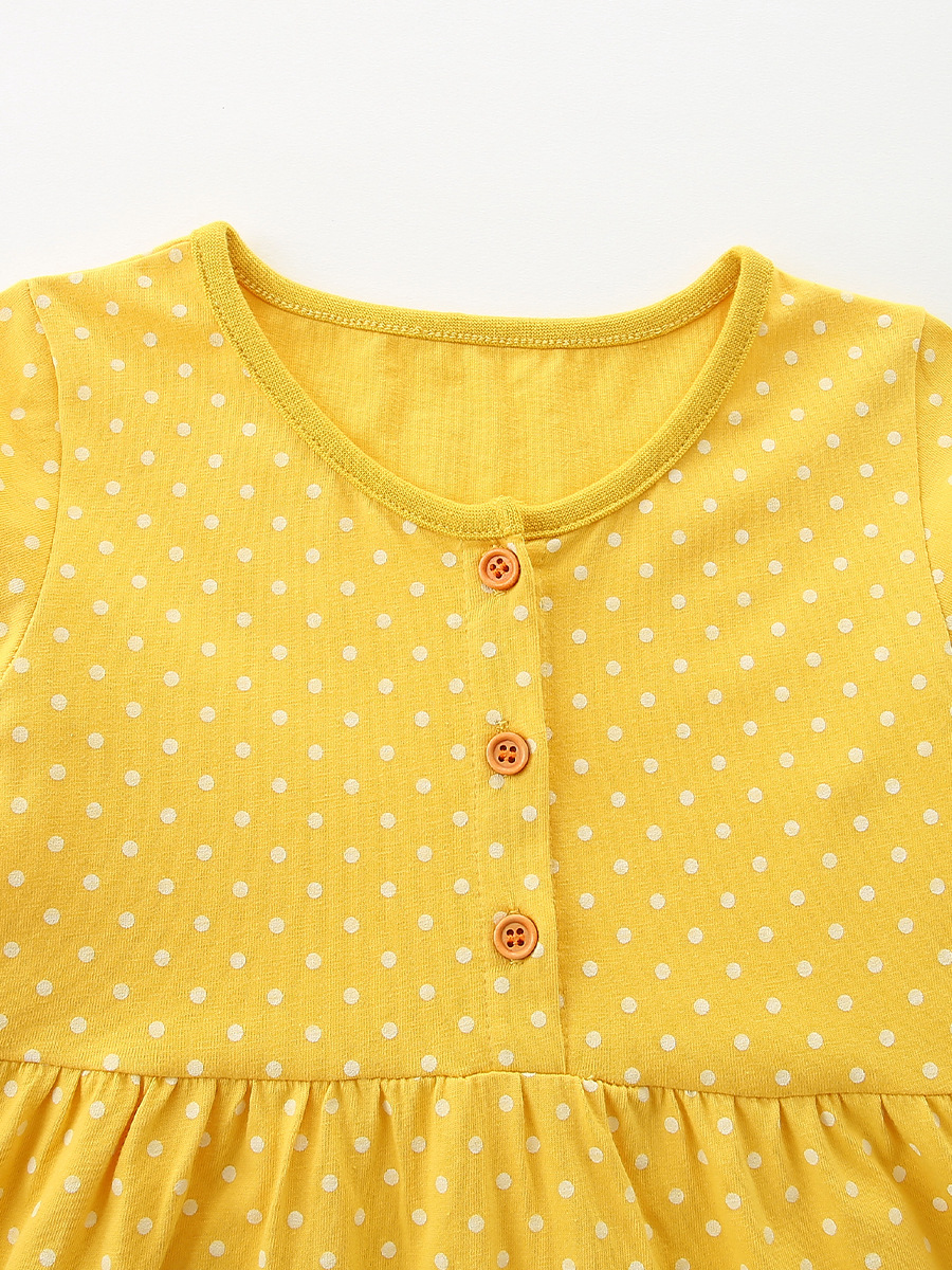 Vestido de princesa de niña de estilo europeo y americano otoño nuevo vestido de mangas largas para niños algodón bordado vestido de ropa infantil