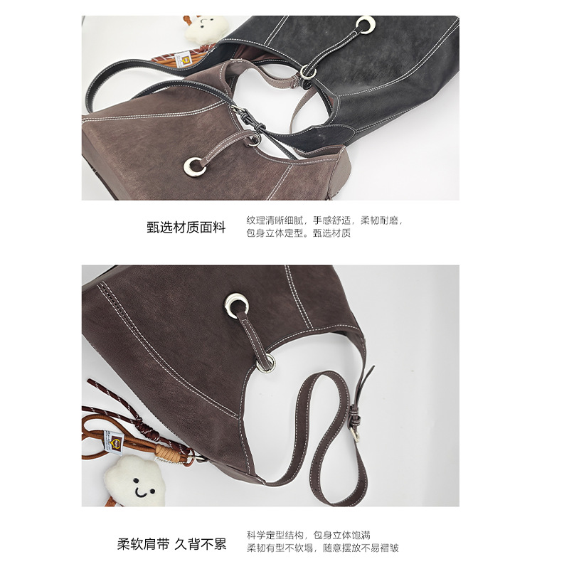 Niche Zhong retro buckle brazaleta alta sensación de viaje bolsa de hombro de moda exquisita bolsa de mano de mujer