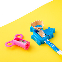 Cute cartoon animal-shaped pencil sharpener creative single-hole pencil sharpener for students learning supplies wholesale