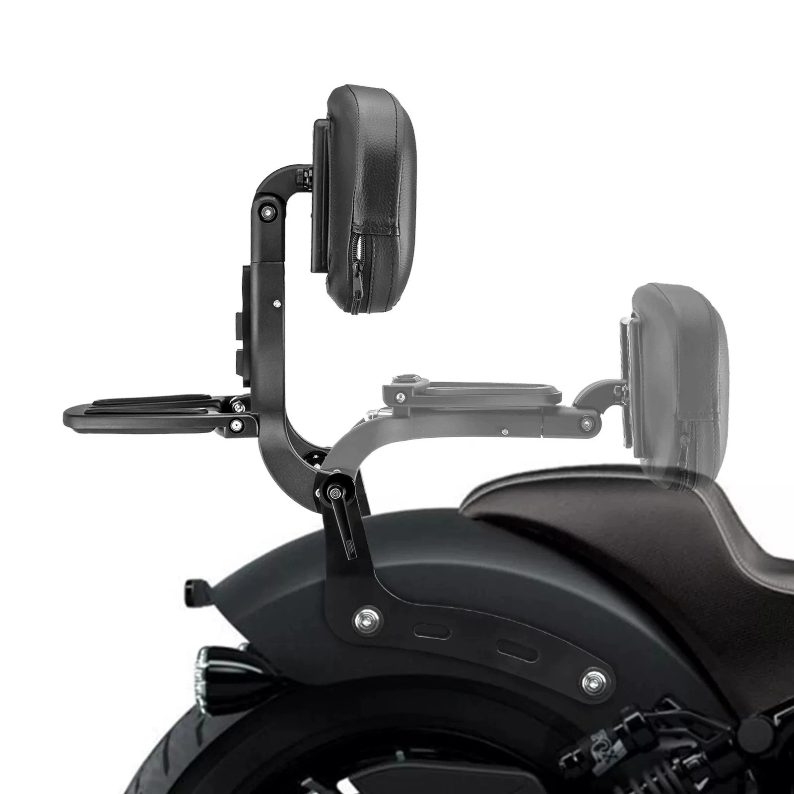 Indian Black Horse Bobber Speed Chief Chief Bobber Multifunctional Folding Backrest 22-24 Years
