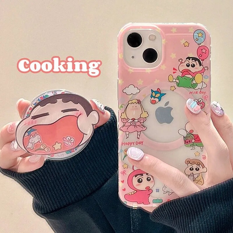 Cartoon case suitable for Samsung s23fe, s26ultra/s24plus/s21, magnetic 3, Apple 17promax Cartoon case suitable for Samsung s23fe, s26ultra/s24plus/s21, magnetic 3, Apple 17promax