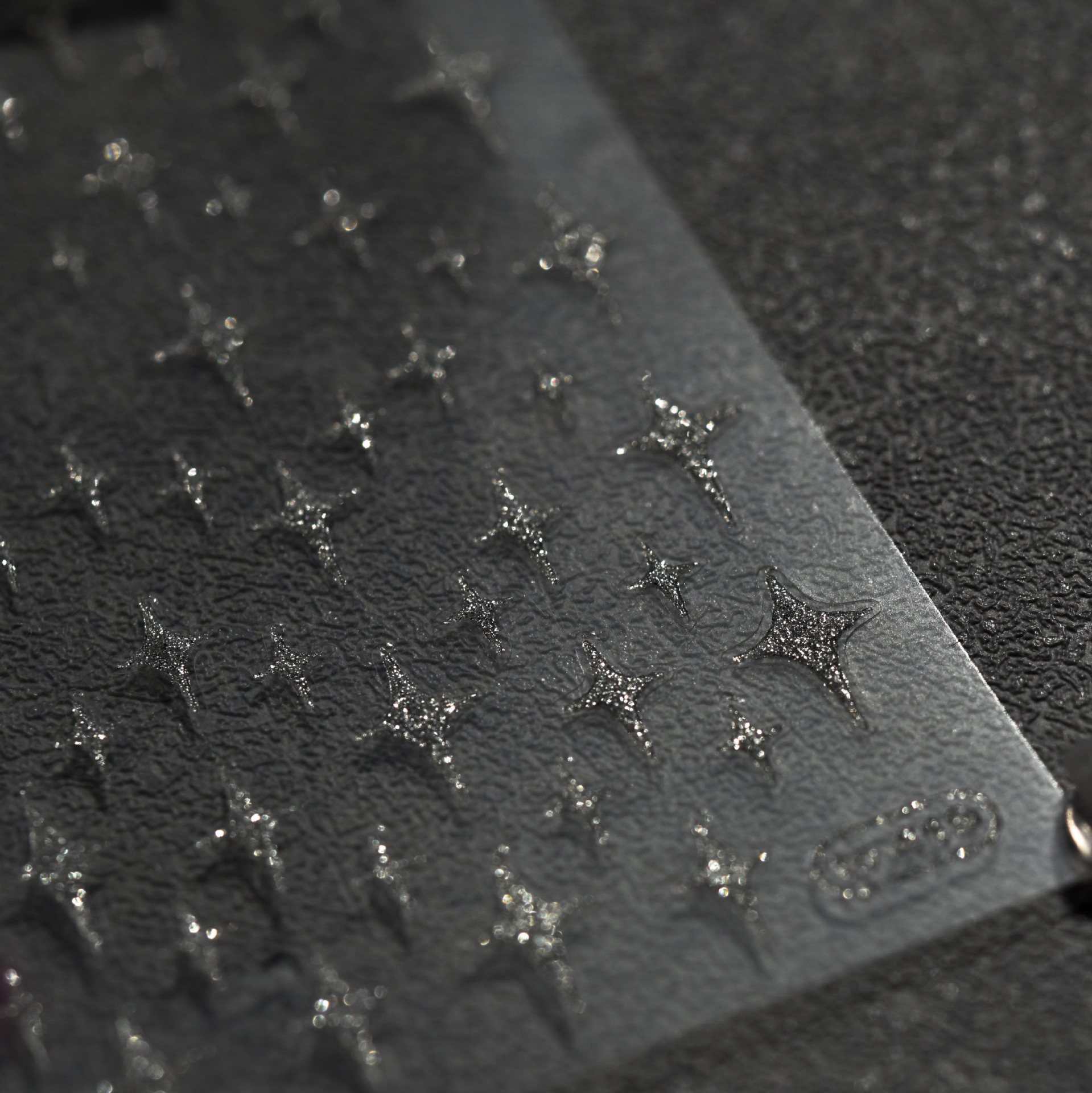 Venta caliente de Europa y América pegatinas de uñas ins estilo estrella llama pegatinas tridimensional oro bajo llave de plata Rosa textura parche de metal