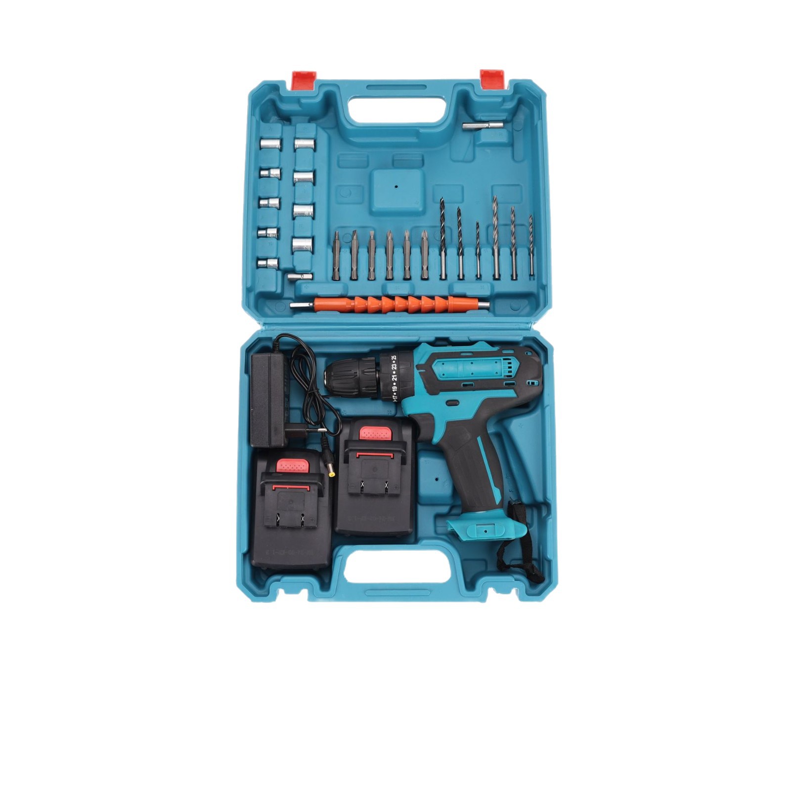 Taladro manual de alta potencia personalizado de fábrica Taladro eléctrico de litio inalámbrico doméstico transfronterizo Taladro de impacto multifuncional de comercio exterior al por mayor