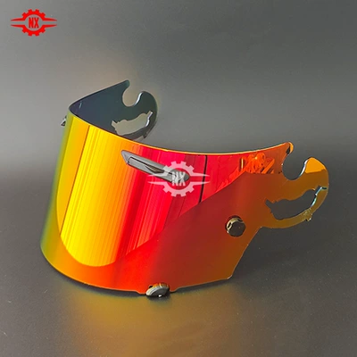 Dəbilqə (Kaska) aksesuarları: Sticker for Motorcycle - rr4-gold-red
