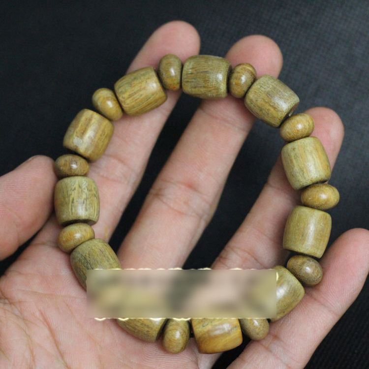 雲缘厂家批发 绿檀木桶珠手串15mm  桶珠绿檀 绿檀算盘珠|ru