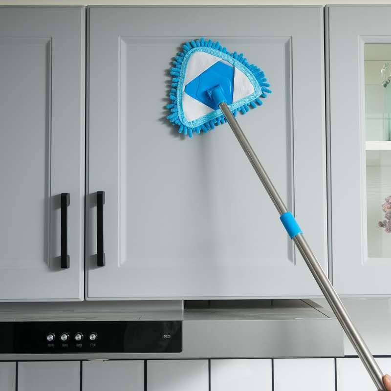 Household Mop for Cleaning Living Room, Bedroom, Kitchen, Bathroom, Ceiling; Dual-Use Dry and Wet Dust Removal Mop