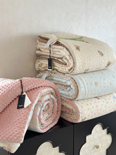 出口韩国卡通小清新A面全棉B面豆豆绒被子春秋被保暖冬被2m可机洗