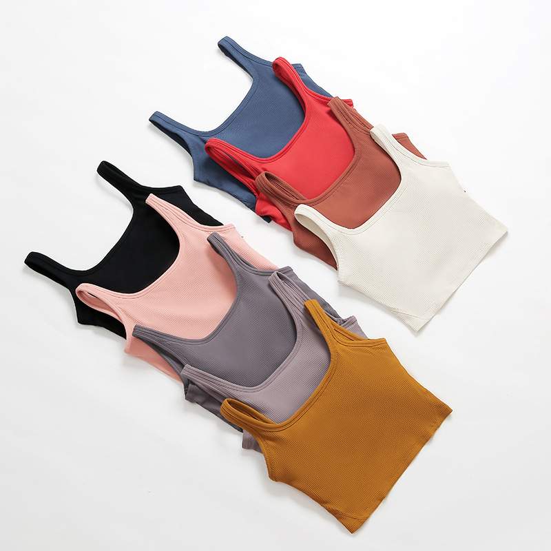 Nuevo estilo de sujetador deportivo con textura suave y efecto segunda piel para mujer, estilo europeo y americano, tipo chaleco, para fitness, running y yoga de alta intensidad.