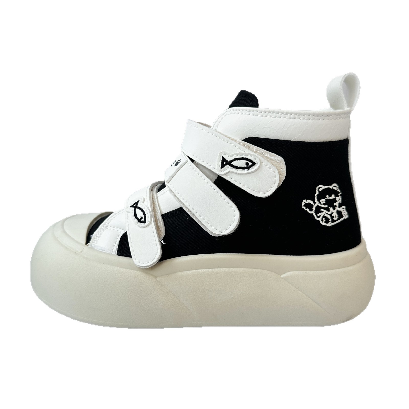 Zapatos de lona de ondas extendidas para estudiantes 2025 zapatos gigantes con una falda de altura de suela gruesa pequeña generación