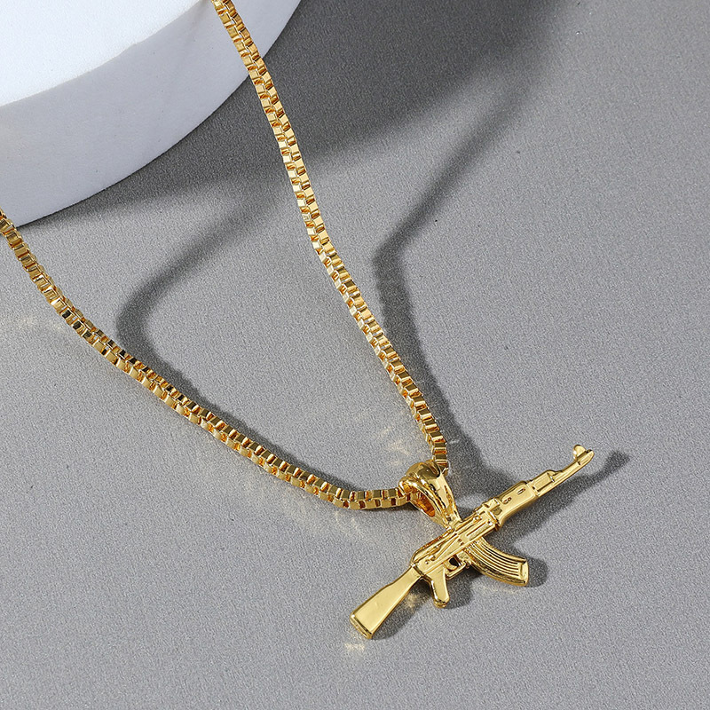 Ak47 Gun Pendant Necklace Fashion Jewelry For Men And Women_voghion.com