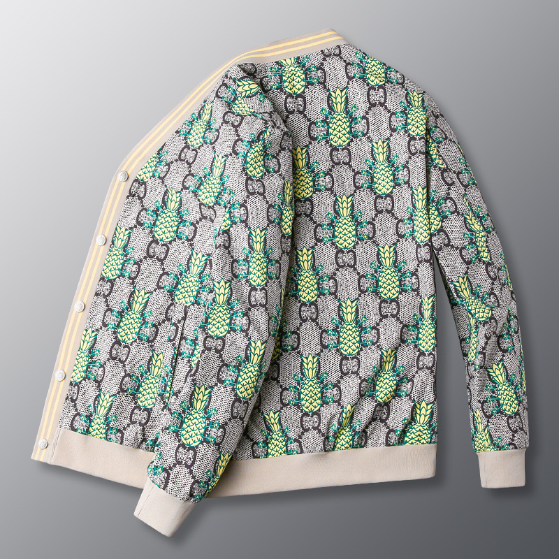 European Station 2022 New Pineapple Printed Jacket Cross-border Spring and Autumn Youth Fashion Men's Jacket European Station 2022 New Pineapple Printed Jacket Cross-border Spring and Autumn Youth Fashion Men's Jacket