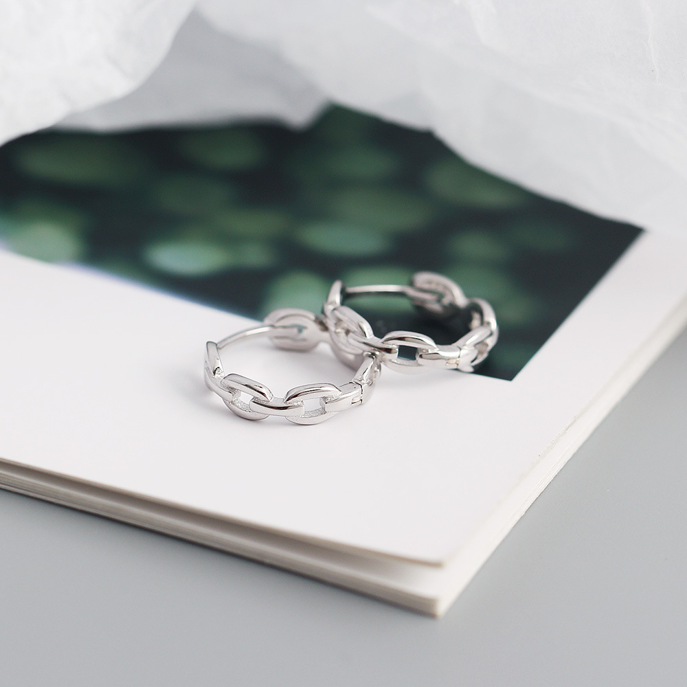 Women'S Gender S925 Sterling Silver Metal Chain Earrings Wholesale Nihaojewelry