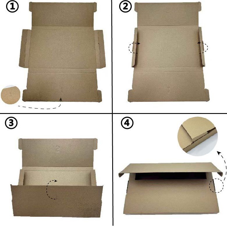 Caja de avión Caja de mensajería Caja de correo de libros Caja de productos de papel kraft Caja de papel ultrafina en stock Lote pequeño