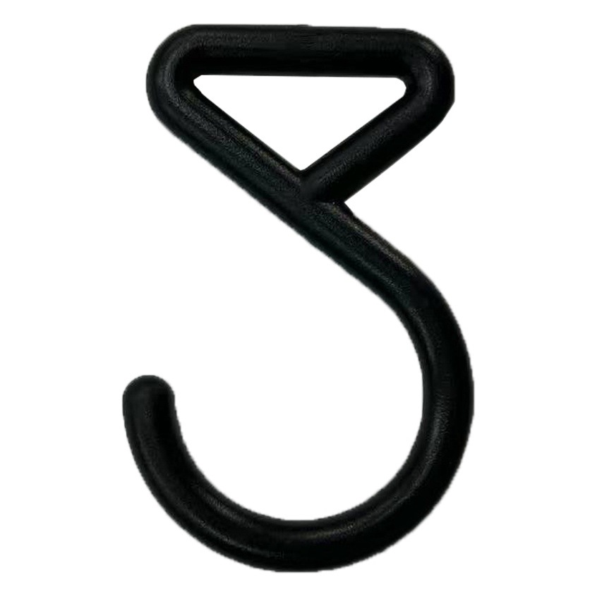En stock suministro de accesorios de equipaje gancho de plástico gancho de 2 palabras gancho de la tienda gancho de la ropa del coche gancho de plástico negro image 1