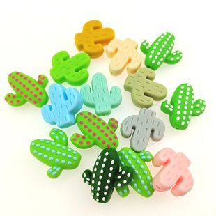 Amazon Hot Cactus silicone beads food grade baby teether diy beaded accessories silicone beads wholesale