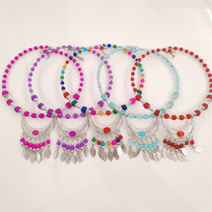 Yunnan ethnic style collar necklace handmade imitation Miao silver necklace collar children's Hot Selling collar factory wholesale